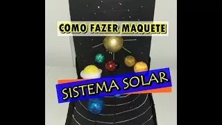 COMO FAZER MAQUETE FÁCIL DO SISTEMA SOLAR |canal Aline Camargo|
