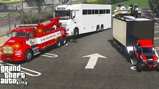 GTA 5 Real Life Mod #181 Repoing A Mercedes Benz Actros Motorhome With A Heavy Duty Tow Truck