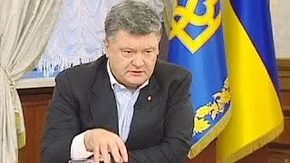Poroshenko declares war in east Ukraine "impossible to win by military means alone"