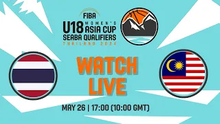 Thailand v Malaysia | Full Basketball Game | FIBA U18 Women's Asia Cup 2024 | SEABA Qualifiers