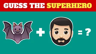 Guess the Superhero by Emoji 🦇💥🦸‍♂️ Marvel & DC; Superhero Emoji Quiz