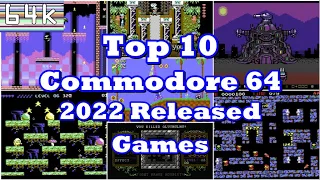 Top 10 Commodore 64 2022 Released Games