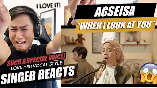 Agseisa - When I Look At You | SINGER REACTION