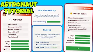 BITLIFE ASTRONAUT IN-DEPTH TUTORIAL | stem degrees | getting a promotion | improving technical skill