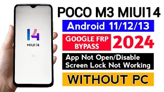 Poco M3 MIUI14 Frp Bypass Android 11/12/13 WITHOUT PC.