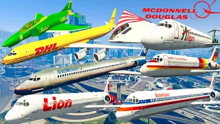 GTA V: Every McDonnell Douglas Airplanes Los Santos City Best Longer Crash and Fail Compilation