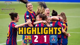 🏆 HIGHLIGHTS | Barça Women 2–1 PSG | Into the Champions League final!