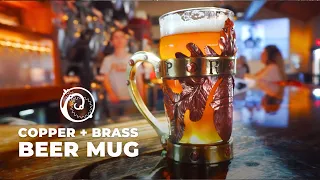 Copper & Brass Beer Mug for a Brewery