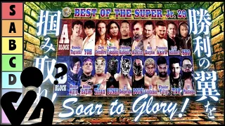 NJPW Best of the SUPER JUNIORS Tournament Tier List