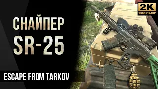 Снайпер с SR-25 • Escape from Tarkov №64 [2K]