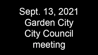 September 13, 2021, City Council meeting