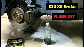 BMW E70 X5 Brake Flush + ABS  Bleed DIY