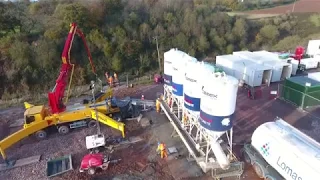 Time-Lapse: Whiteball Tunnel Concreting, Phase 2