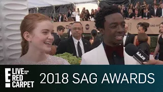 Sadie Sink & Caleb McLaughin Continue Fake Plot Twist | E! Red Carpet & Award Shows