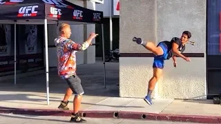 Bumping UFC Fighters Prank 😂