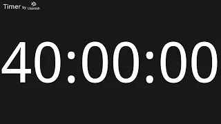 40 Hour Countup Timer