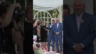 Groom's reaction when he saw his bride was priceless #trending #shorts