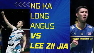 Badminton Asia championship 2023 NG Ka Long Angus Vs LEE Zii Jia highlights