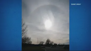 What causes a halo around the sun?