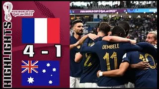 FRANCE 4-1 AUSTRALIA |  Highlights & All Goals | FIFA WORLD CUP Qatar 2022