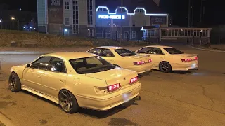 JZX ТРОЙКА В СТРИТУ! ПАРНЫЙ ДРИФТ НА КАРТОДРОМЕ. РАЗБИТЫЙ CHASER..