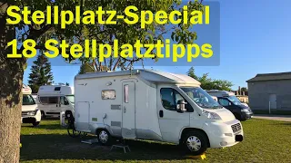 Wohnmobilstellplätze Special - 18 Stellplatztipps