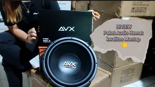 RIVIEW subwoofer 12" avx dan power 4chanel avx untuk budget hemat dan berkwalitas 👌