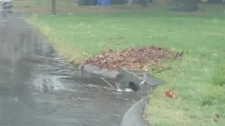 Draining Flooded Back Roads, Minor Localized Flooding