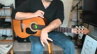 Cours ( tuto ) LES CORONS - Pierre Bachelet ( partition en tab guitare )