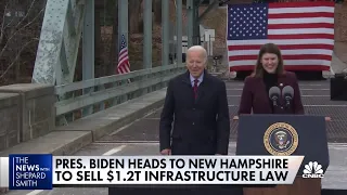 President Joe Biden hits the road to promote his infrastructure plan