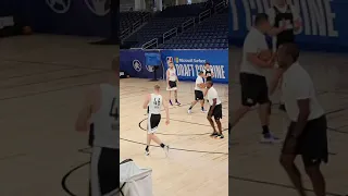 Sam Hauser NBA Combine shooting drill highlights