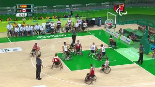 Wheelchair Basketball | Spain vs Canada | Men’s preliminaries | Rio 2016