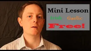 Mini Irish Gaelic Lesson - Free!