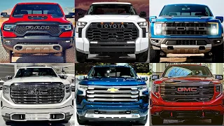 Top 10 Best Pick UP Trucks, (High-end models) 2022 toyota tundra, 2022 gmc sierra, 2022 ram 1500!