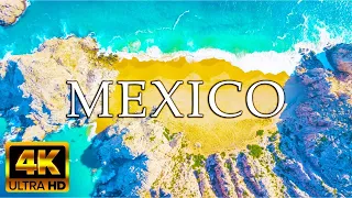 4K Mexico -Calming Music With Stunning Natural Landscape Videos (4K-UHD drone footage 60  FPS)