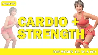 30-Min Booty Band Cardio & Total Body Strength for Women Over 40