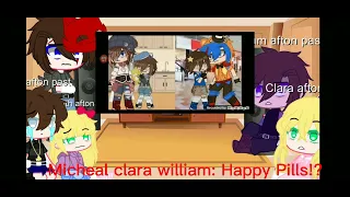 past afton react to Evan & Gregory Happy face ||Dead! |Gacha club