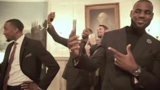 FLOTUS and LeBron James do Mannequin Challenge