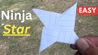 How to make a paper Ninja Star | Origami - Paper Ninja Star | Paper ka ninja star kaise banaen 닌자 스타