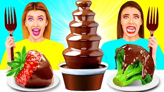 Tantangan Fondue Air Mancur Cokelat | Tantangan Gila Ideas 4 Fun Challenge