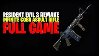 Resident Evil 3 Remake - Infinite CQBR Assault Rifle Only Full Game On Hardcore