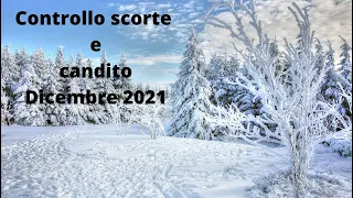 Controllo scorte e candito e considerazioni - Dicembre 2021