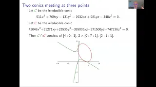 Net of Conics, Vanya Cheltsov | LMS Summer School (4/5)