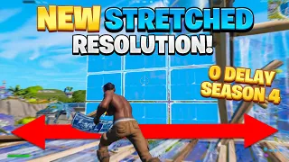 The New *BEST* Stretched Resolution in Chapter 3 Season 4! How To BOOST FPS + 0 DELAY in Fortnite!