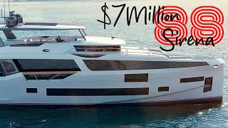 Discover Pure Opulence: 2021 SIRENA 88 Yacht Walkthrough | Unveiling Nautical Luxury!