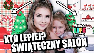 KTO ZROBI ŁADNIEJSZY ŚWIĄTECZNY SALON 💜 W TOCA LIFE WORLD 💜 DARIA VS OLIWKA