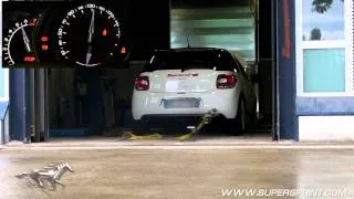 Citroen DS3 Racing sound with Supersprint full exhaust on the dyno - 221 hp!