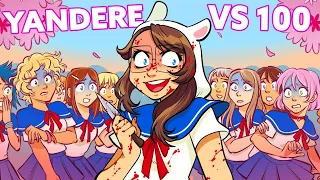 HO SFIDATO 100 RAGAZZE PER CONQUISATRE LA MIA CRUSH! - Yandere simulator