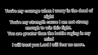 I will fear no more. Lyrics and karaoke. #Theafters #christomlinsongs #passion #motivation