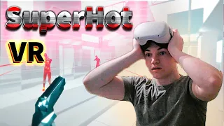 SuperHot VR Прохождение ВР игры № 1 ( Окулус Мета Квест Oculus Meta Quest 2 )